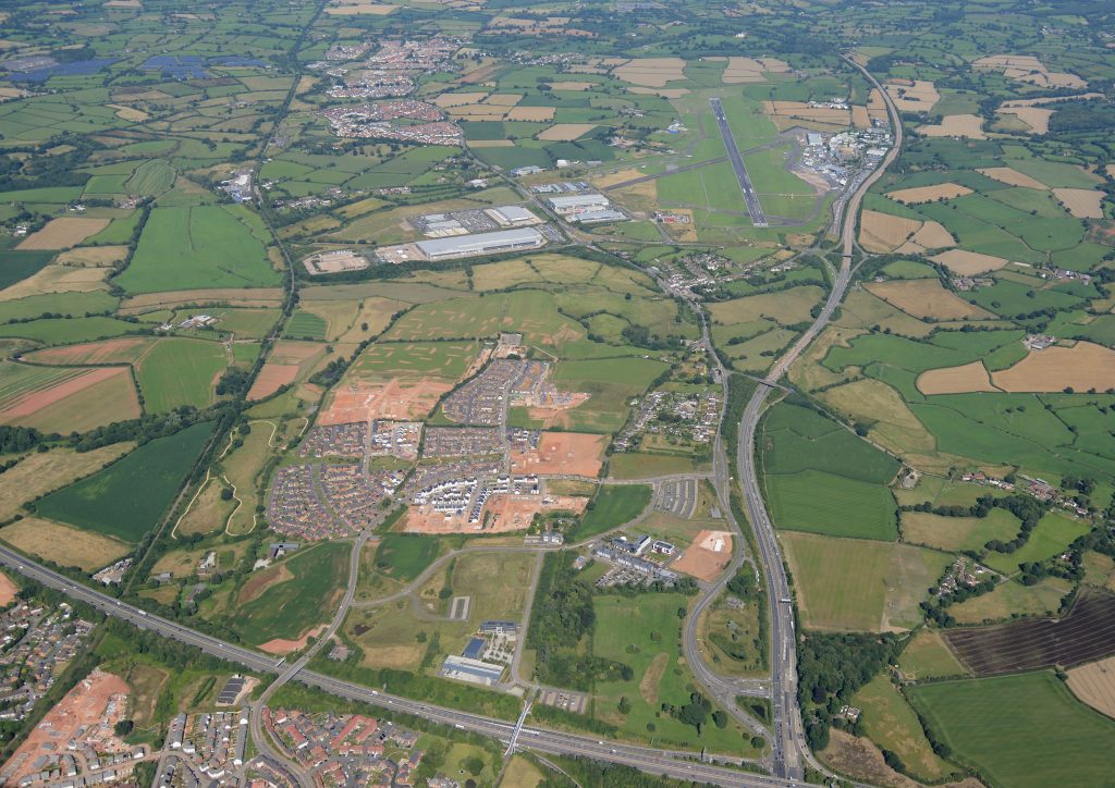 Exeter and East Devon Enterprise Zone at the junction of M5 and A30.
Image credit: Still Imaging