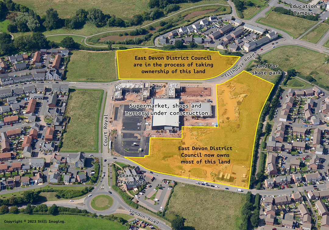 Plan for Cranbrook town centre