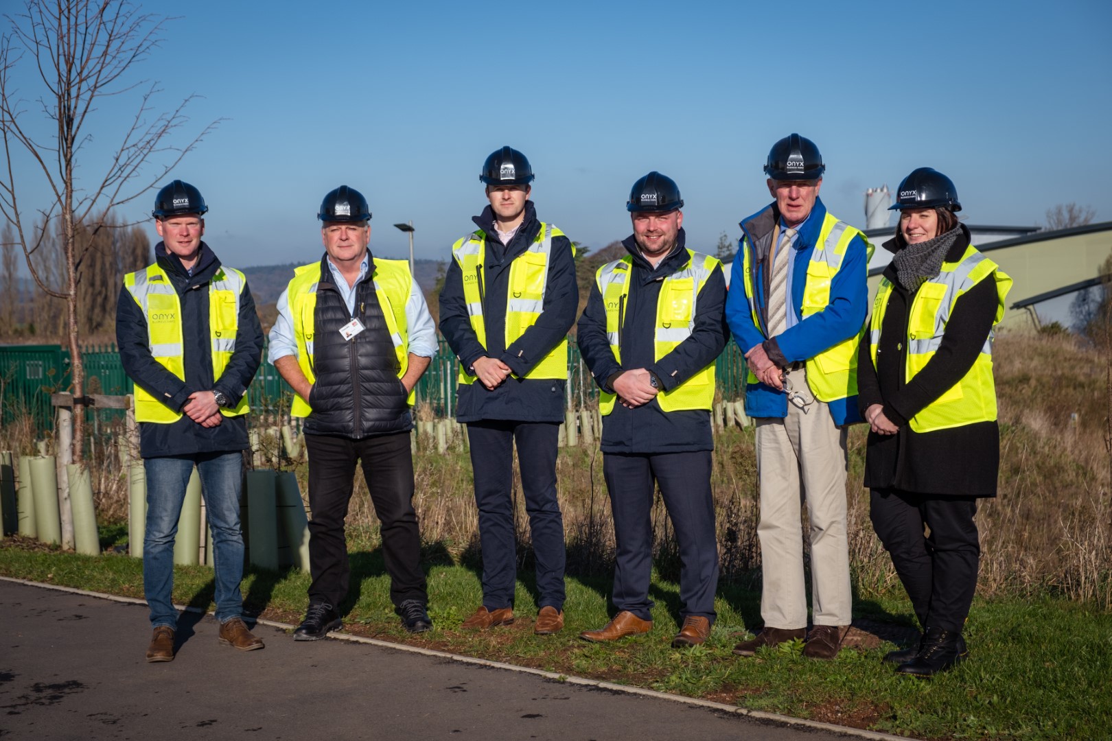 East Devon District Council, Devon County Council key stakeholders with the Onyx team at the new Skypark site