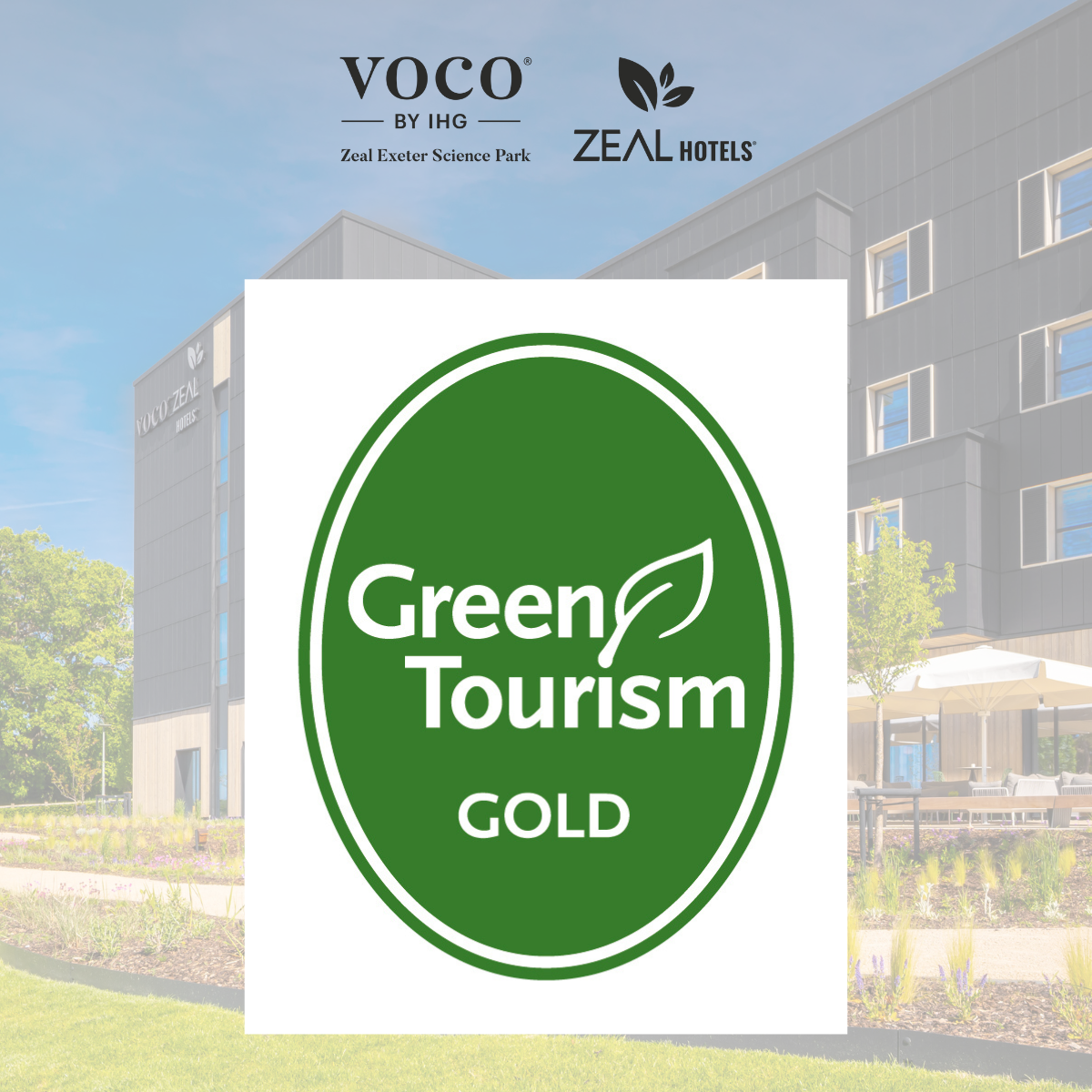 Green tourism award for voco Zeal Exeter Science Park hotel